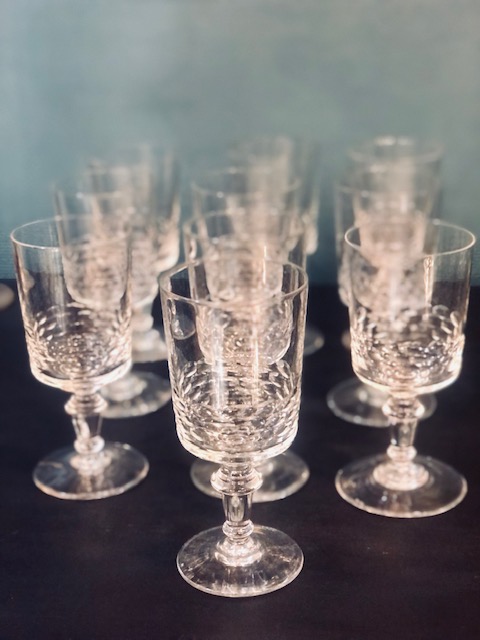 10 verres à vin style charles 10