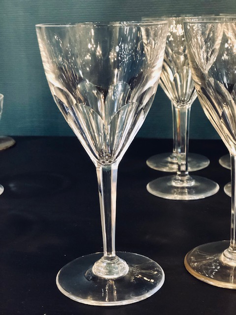 11  verres à eau en cristal Val Saint Lambert