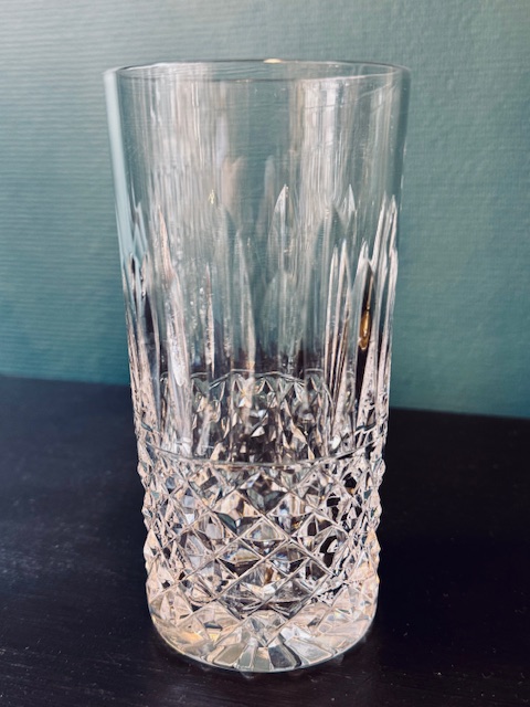 4 verres à gin en  cristal taillé