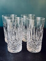 4 verres à gin en  cristal taillé