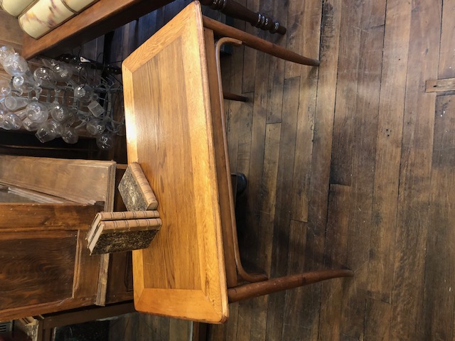 Table de bureau bois courbé année 1930